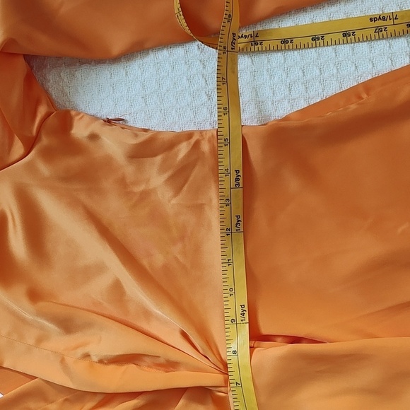 New House of Harlow Satin effect front knot mini dress Size M - Picture 8 of 12